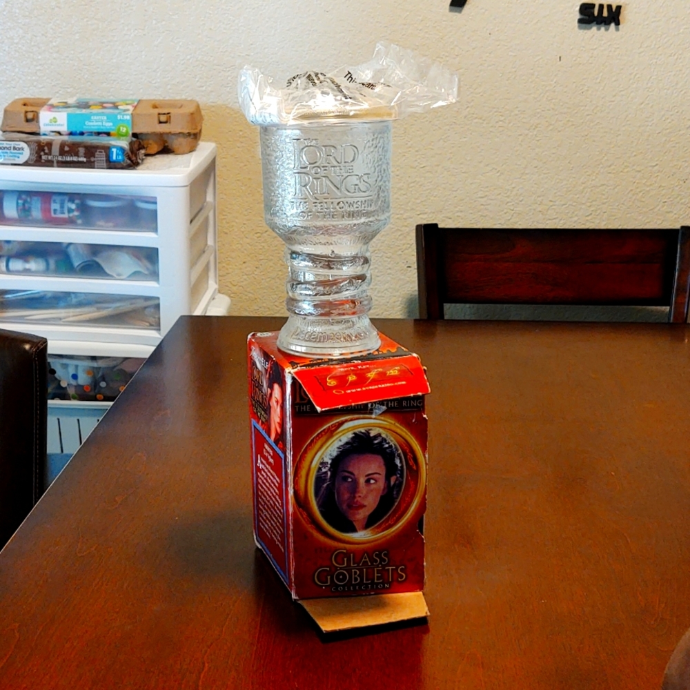 Glass goblets